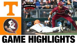 #1 Tennessee vs Florida State Highlights  MCWS GAME 2  2024 NCAA Baseball Championship