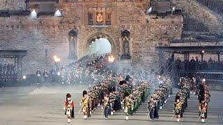 The Royal Edinburgh Military Tattoo 2022 - Entrance of The Massed Pipes & Drums