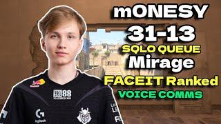 m0NESY SOLOQ 31 Kills Mirage FACEIT July 12 2024  CS2 POV