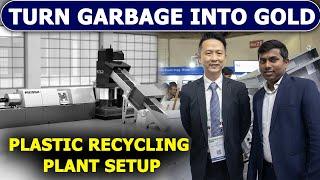 Plastic recycling machine Future business  Polystar in plastindia 2023  Plastic recycling plant 