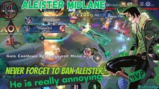 Aleister Midlane Gameplay AOV  MVP  Annoying Mage@idlehands1571 