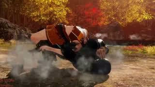 DOA6 Bayman and Tina Breaks the girls legsKasumi Ayane Momiji Tamaki and KokoroTifa Cowgirl C