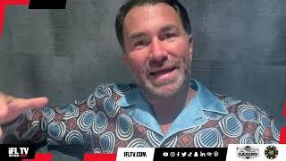 TOTAL BULL**** -EDDIE HEARN GOES OFF ON JUDGES IN CRAWFORD MADRIMOVTALKS MEETING DE LA HOYA & TEO