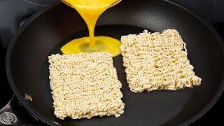 Cook the noodles and the eggs this way the result is amazing  and easy and delicious