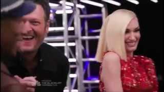 Gwen and Blake - Funny and Sweet Moments Part 1 - The Voice