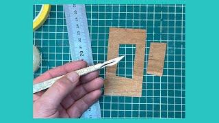 Marquetry Knife Technology - The V cut process