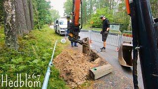 Replacing a light pole foundation -Excavator Time Lapse ep.267