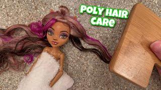 Let’s Wash Monster High G3 Clawdeen Poly hair guide I guess LOL