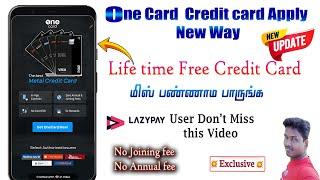 One card metal Credit card Apply New Way  Lasypay User Dont miss this videos@Tech and Technics