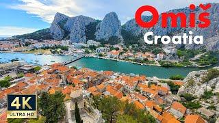 Omis Croatia  4K Old Town Walking Tour 2022