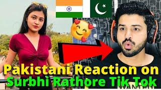 Pakistani React on Surbhi Rathore Latest TIKTOK VIDEOS  Indian TikToker  Reaction Vlogger