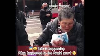 Elderly Woman being attacked in Market San Francisco  Lates victim in a wave of attacks on Asians