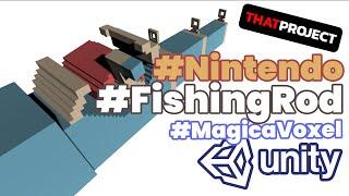 Unity  Make Own Fishing Rod For Game Asset ft. MagicaVoxel #Nintendo #FishingRod