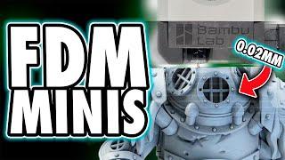 Printing Miniatures on the WORLDS BEST FDM PRINTER