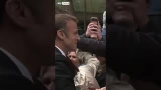 Macron votes in French elections