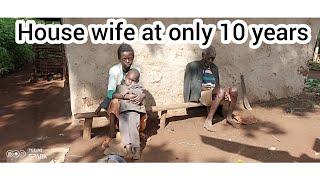 Real African Village girl daily routine 11 years old girl becomes a mother