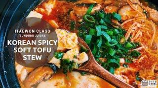 Korean Spicy Soft Tofu Stew - Sundubu Jjigae Itaewon Class