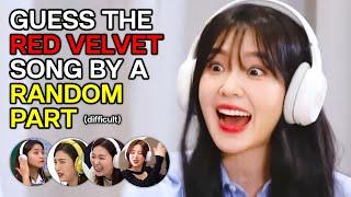 Guess the Red Velvet song by a RANDOM PART 