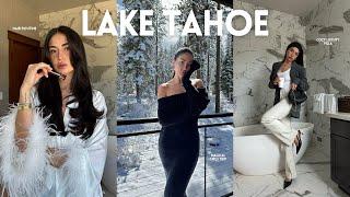 Lake Tahoe vlog  girls trip dyson airwrap hair routine cute cafes luxury villa Edgewood Resort