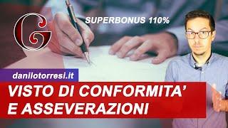 SUPERBONUS 110% Adempimenti visto di conformità asseverazioni documenti necessari e da conservare