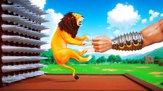 Funny Animals Epic Punch Game Total Wipeout Game Challenge  Elephant Lion Funny Fails 2024