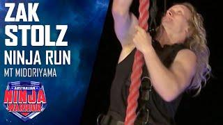 Zak Stolz attempts to climb Mt Midoriyama  Australian Ninja Warrior 2020