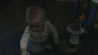 Fart scares baby