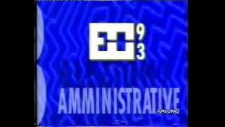 Raiuno - Sigla Elezioni amministrative 93 - Giugno 1993