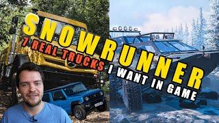 7 REAL scout trucks I WANT in SnowRunner