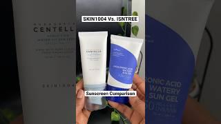 isntree or skin1004? - sunscreen comparison