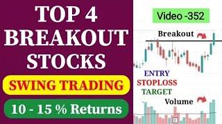 Top 4 Breakout Stocks For Tomorrow Breakout Stocks For Swing Trading Swing Stocks For Next Week