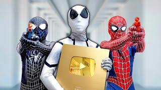 TEAM SPIDER-MAN vs BAD GUY TEAM  Take Back GOLD YOUTUBE PLAY BUTTON  Live Action 