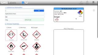 Instructor Tutorials - GHS Label Generator