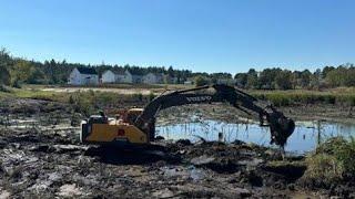 Pouring Concrete For The Overflow And Smashing Huge Beaver Dam