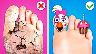 How to Become Chica Extreme FNaF - Makeover Easy Beauty Hacks and Funny Moments