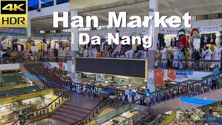 4K HDR  Walking Han Market in Da Nang City  Vietnam 2023 - With Captions