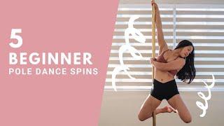 5 BEGINNER POLE DANCE MOVES  Easy step by step pole dancing tutorial for beginners