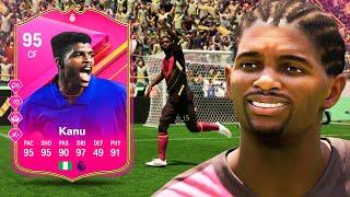 95 FUTTIES Hero SBC Kanu is the NEW OP AERIAL+ card?  FC 24 Player Review