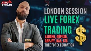 LIVE FOREX TRADING  1K SUBS STREAM GBPJPY XAUUSD GBPUSD NAS - LDN SESSION - THURS 16TH MAY 24