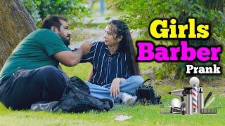 Girls Barber Funny Video  @Velle Loog Khan Ali  @Sahara Bano Khan Ali