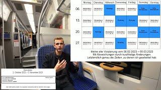 Schichtenplanung Rhythmus Freizeit Schichtdienst bei DB Regio Bayern  Eure Fragen beantwortet #3
