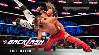 FULL MATCH AJ Styles vs. Shinsuke Nakamura – WWE Title No Disqualification Match WWE Backlash 2018