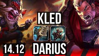 KLED vs DARIUS TOP  1127 Rank 8 Kled Legendary  BR Master  14.12