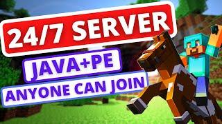 MINECRAFT LIVE With SUBSCRIBERS 247 SERVER  PE + JAVA Cracked Minecraft SMP