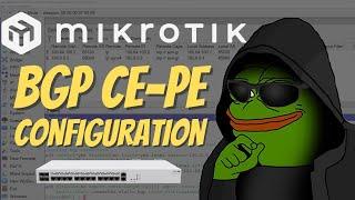 BGP CE-PE Full Lab on MikroTik