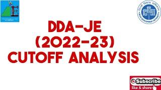 DDA-JE2022-23 CUTOFF  ANALYSIS