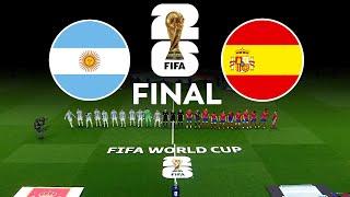 ARGENTINA vs SPAIN  FIFA WORLD CUP FINAL USA 2026