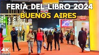 【4K】Buenos Aires Walk FERIA del LIBRO 2024 - LA RURAL Palermo  ARGENTINA Book Fair