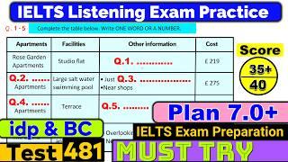 IELTS Listening Practice Test 2024 with Answers Real Exam - 481 