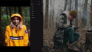 Editing Photos in the Forest on the iPad Pro